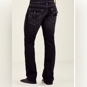 Men Black True Religion Jeans